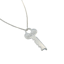 INSPIRE 925 Sterling Silver Letter Key Necklace