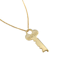 INSPIRE 925 Sterling Silver Letter Key Necklace