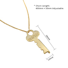 INSPIRE 925 Sterling Silver Letter Key Necklace