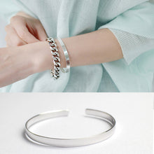Elegant 925 Sterling Silver Adjustable Bangle