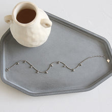 925 Sterling Silver Fashion Dangle Beads Chain Anklet