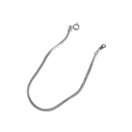Women’s 2mm 925 Sterling Silver Snake Chain Bracelet