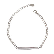 Adjustable 925 Sterling Silver Geometric Line Bracelet