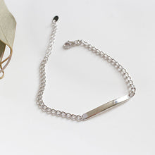 Adjustable 925 Sterling Silver Geometric Line Bracelet