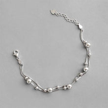 Women’s Double Layer Beads 925 Sterling Silver Bracelet