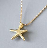 Simple Starfish Five Stars 925 Sterling Silver Necklace