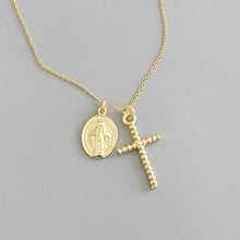 Fashion Twisted Cross Tag Pendant in 925 Sterling Silver