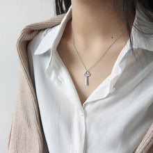INSPIRE 925 Sterling Silver Letter Key Necklace