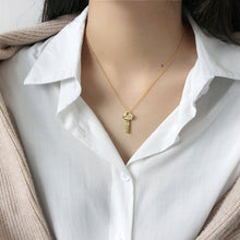 INSPIRE 925 Sterling Silver Letter Key Necklace