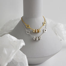 CZ Lucky Transfer Beads Circles 925 Sterling Silver Bracelet