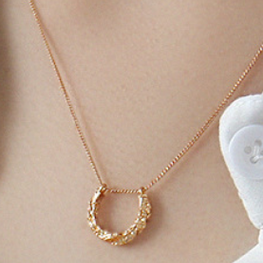 Classic Geometric Semicircle 925 Sterling Silver Necklace