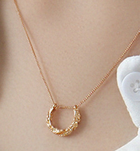 Classic Geometric Semicircle 925 Sterling Silver Necklace