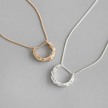 Classic Geometric Semicircle 925 Sterling Silver Necklace