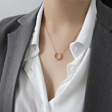 Classic Geometric Semicircle 925 Sterling Silver Necklace