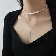 Elegant Natural Pearl 925 Sterling Silver Choker Necklace