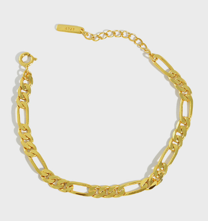 Classic Hollow Chain 925 Sterling Silver Bracelet