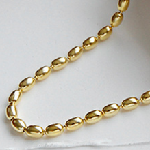 Oval Beads 925 Sterling Silver Choker Necklace