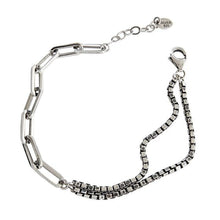 Retro Double Layer Hollow Chain 925 Sterling Silver Bracelet