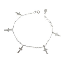 Classic 925 Sterling Silver Cross Bracelet