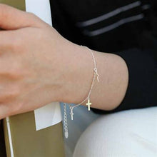 Classic 925 Sterling Silver Cross Bracelet