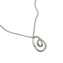 Irregular Hollow Heart 925 Sterling Silver Necklace