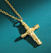 Holy Irregular Cross 925 Sterling Silver Necklace