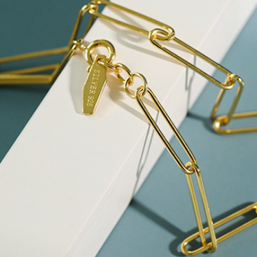 Hollow Chain 925 Sterling Silver Necklace