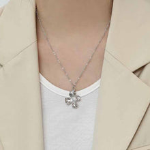 Beautiful Flower 925 Sterling Silver Necklace for Girls