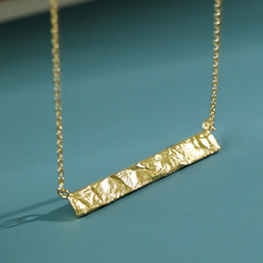 Geometry Rectangle Tag 925 Sterling Silver Necklace