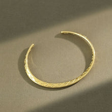 Geometry Diamond Check 925 Sterling Silver Open Bangle