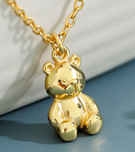 Cute Mini Bear 925 Sterling Silver Necklace