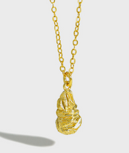 Simple Irregular Waterdrop 925 Sterling Silver Necklace