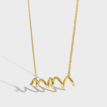 Irregular 925 Sterling Silver Necklace with 18K Plating
