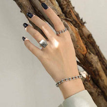 Vintage 925 Sterling Silver Bicycle Chain Bracelet