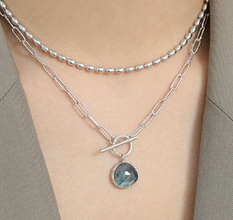 Natural Anemousite Necklace in 925 Sterling Silver