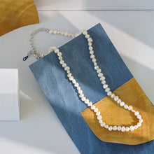 Fashion Baroque Freshwater Pearl Necklace in 925 Sterling Silver