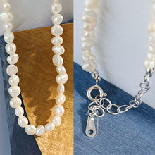 Fashion Baroque Freshwater Pearl Necklace in 925 Sterling Silver
