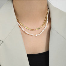 Fashion Baroque Freshwater Pearl Necklace in 925 Sterling Silver