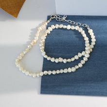 Fashion Baroque Freshwater Pearl Necklace in 925 Sterling Silver