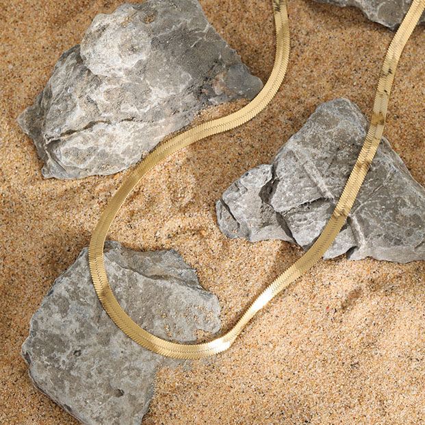 Minimalist 925 Sterling Silver Snake Chain Choker Necklace