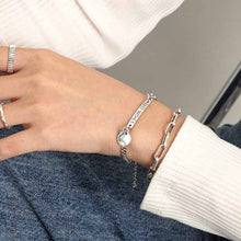 Vintage BEST WISHES 925 Sterling Silver Bracelet