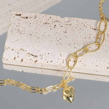 Irregular Hollow Heart Chain Bracelet in 925 Sterling Silver