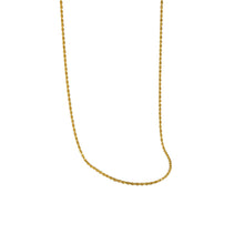 Minimalist Twisted Chain 925 Sterling Silver Necklace
