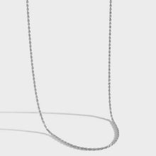 Minimalist Twisted Chain 925 Sterling Silver Necklace