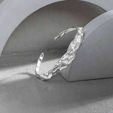 Fashion Irregular Open Bangle in 925 Sterling Silver