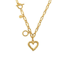 925 Sterling Silver Hollow Heart Chain Necklace for Women