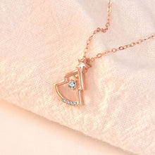 Hollow Christmas Tree Necklace in 925 Sterling Silver with CZ