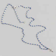 Holy CZ Cross Beads 925 Sterling Silver Necklace