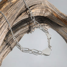 Girl Heart Hollow Chain 925 Sterling Silver Necklace