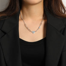 Girl Heart Hollow Chain 925 Sterling Silver Necklace